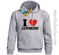 I love Jaworzno bluza męska z nadrukiem - ash