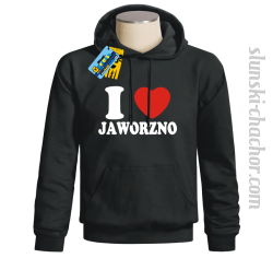 I love Jaworzno bluza męska z nadrukiem - black
