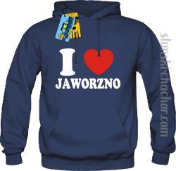 I love Jaworzno bluza męska z nadrukiem - blue