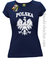 Polska - Koszulka damska granat