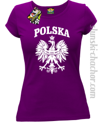 Polska - Koszulka damska fiolet
