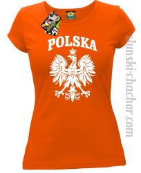 Polska - Koszulka damska pomarańczowy