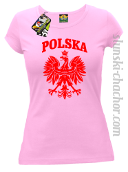 Polska - Koszulka damska jasny róż