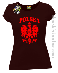 Polska - Koszulka damska brąz