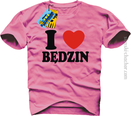 I love Będzin - koszulka męska z nadrukiem 