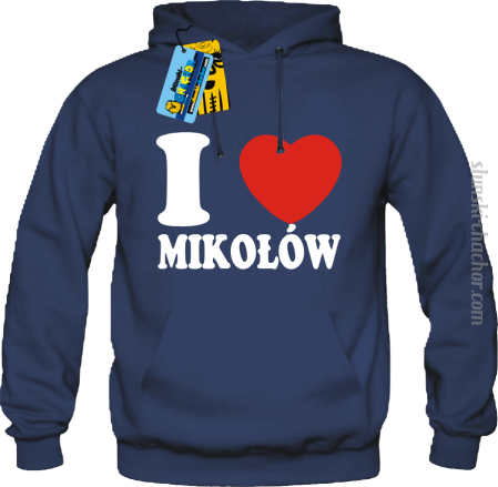 I love Mikołów - bluza męska z nadrukiem 