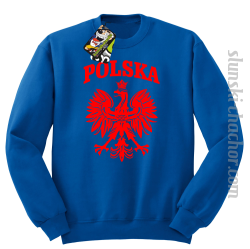 Polska - Bluza męska STANDARD niebieski
