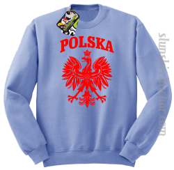 Polska - Bluza męska STANDARD błękit