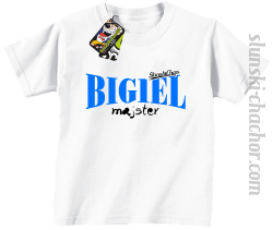 BIGIEL Majster - Koszulka dziecięca biała