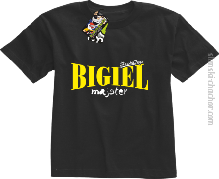 BIGIEL Majster - Koszulka dziecięca czarny