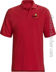Mikrotajler Łokna XP Professional Wersjo Slunska Czekej ino, zarozki sztartna - Koszulka męska POLO czerwona