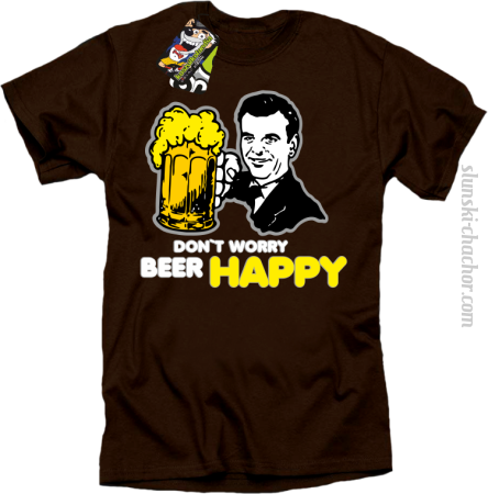 DON'T WORRY BEER HAPPY - Koszulka męska
