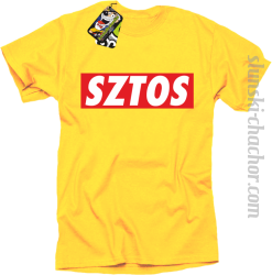 SZTOS prostzone - koszulka męska żółta