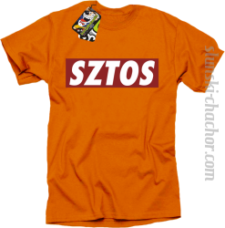 SZTOS prostzone - koszulka męska pomarańczowa