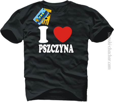 I love Pszczyna - koszulka męska z nadrukiem Nr SLCH00048MK