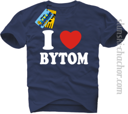 I love Bytom koszulka męska z nadrukiem - navy blue