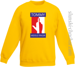 Tommy Middle Finger - Bluza dziecięca STANDARD żółty