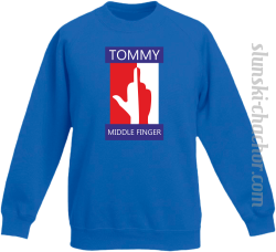 Tommy Middle Finger - Bluza dziecięca STANDARD royal