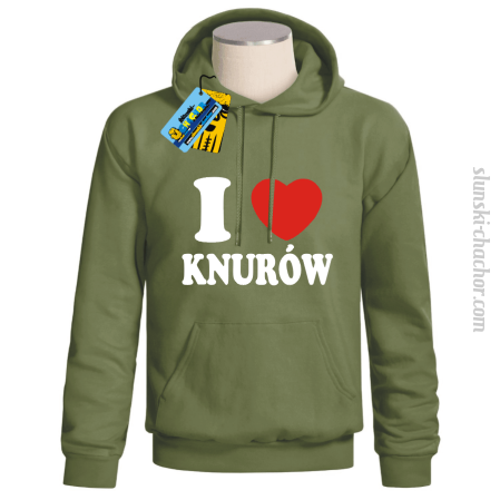 I love Knurów - bluza męska z nadrukiem Nr SLCH00050MB