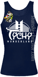 TYCHY Wonderland - Top damski granat