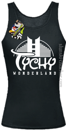 TYCHY Wonderland - Top damski czarny