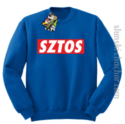 SZTOS prostzone - bluza bez kaptura STANDARD niebieska