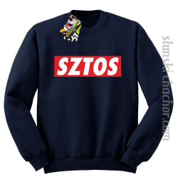 SZTOS prostzone - bluza bez kaptura STANDARD granatowa