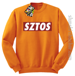 SZTOS prostzone - bluza bez kaptura STANDARD pomaranczowa