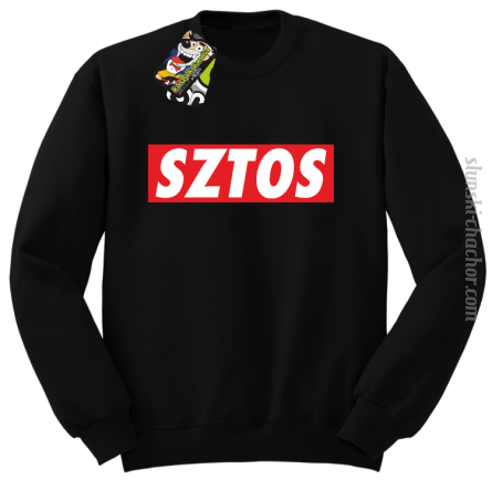 SZTOS prostzone - bluza bez kaptura STANDARD czarna