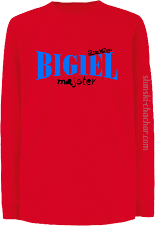 BIGIEL Majster - Longsleeve dziecięcy red