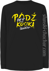 Pódź dej kusika - Longsleeve dziecięcy czarny