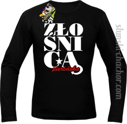 Pierońska złośnica - Longsleeve męski czarny 