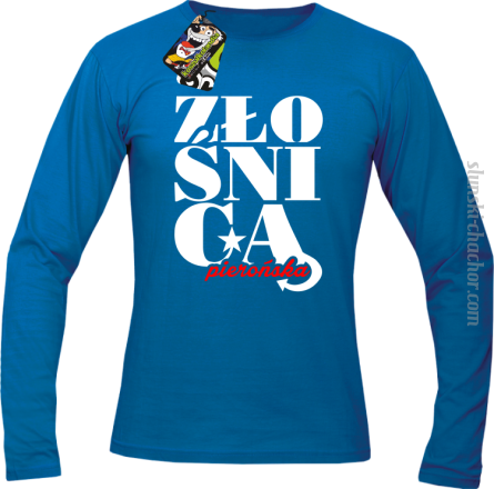 Pierońska złośnica - Longsleeve męski niebieski