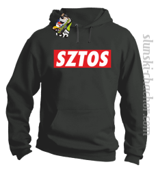 SZTOS prostzone - bluza z kapturem szara