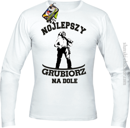 Nojlepszy Grubiorz na dole -  Longsleeve męski