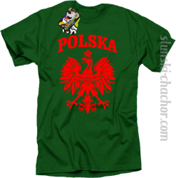 Polska - Koszulka męska zieleń