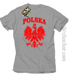 Polska - Koszulka męska melanż