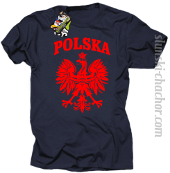 Polska - Koszulka męska granat