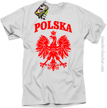 Polska - Koszulka męska biała