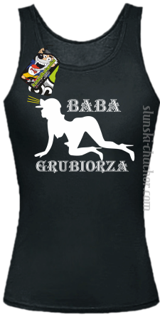 Baba Grubiorza - Top damski czarny 