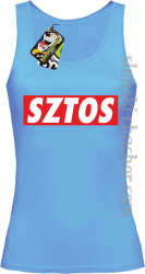 SZTOS prostzone - top damski błękitny