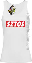 SZTOS prostzone - top damski biały