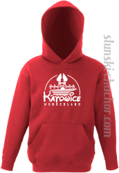 Katowice Wonderland - Bluza dziecięca z kapturem red