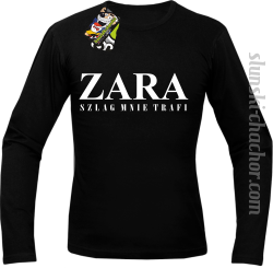  ZARA szlag mnie trafi - Longsleeve męski czarny