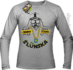 Ciemno strona Ślunska -  Longsleeve męski melanż