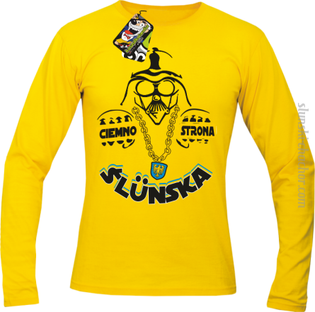 Ciemno strona Ślunska -  Longsleeve męski żółty