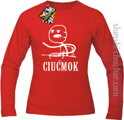 Ciućmok - Longsleeve męski czerwony 