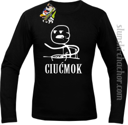 Ciućmok - Longsleeve męski czarny 