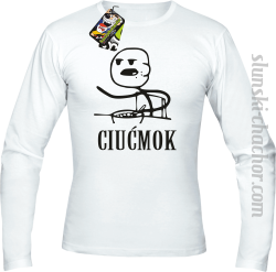 Ciućmok - Longsleeve męski biały 