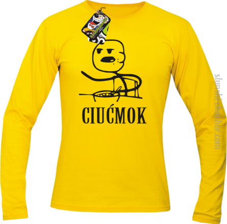 Ciućmok - Longsleeve męski żółty 